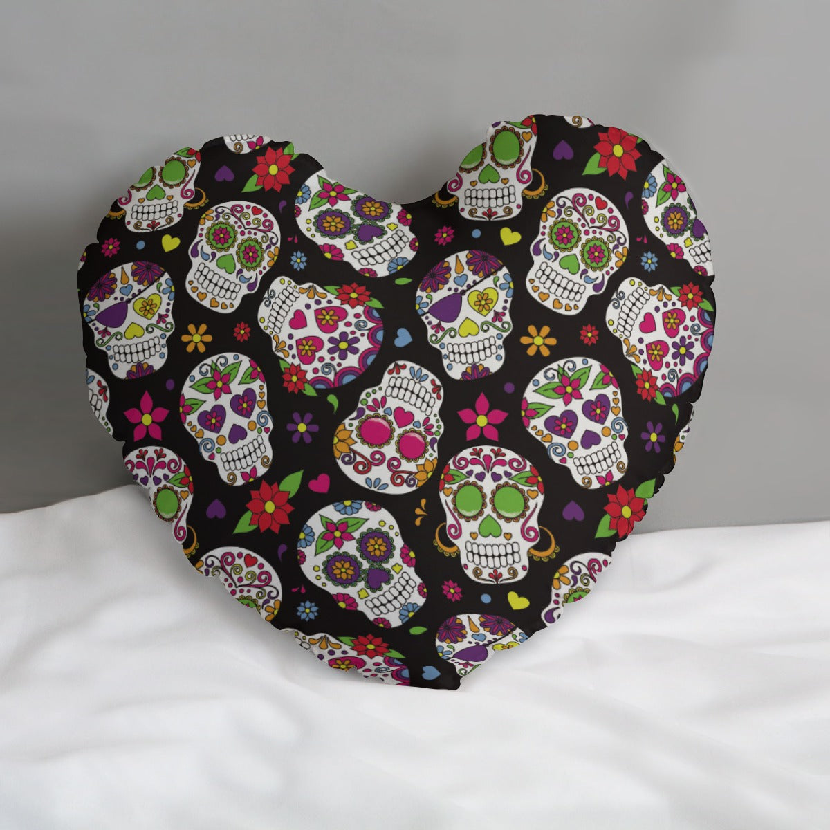 All-Over Print Heart-shaped pillow