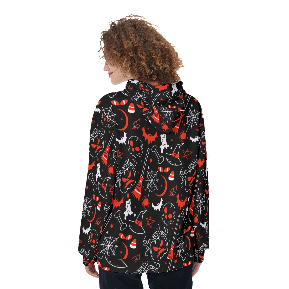 Halloween Women's Pullover Hoodie, Gothic witch Halloween hoodie