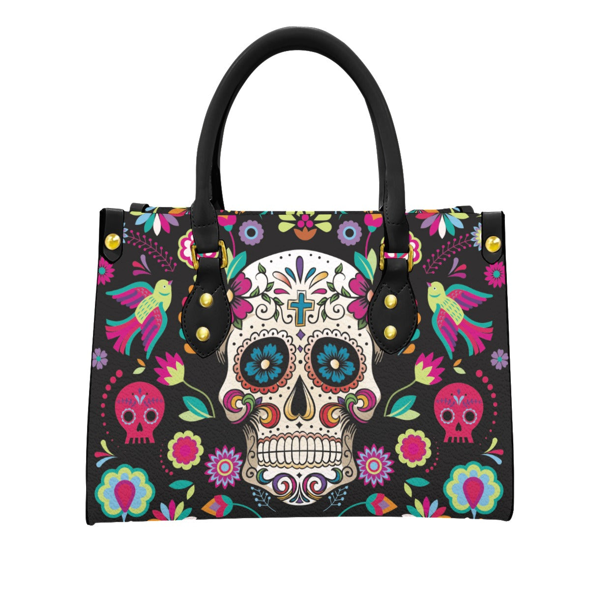 Sugar skull Day of the dead gothic PU Handbag
