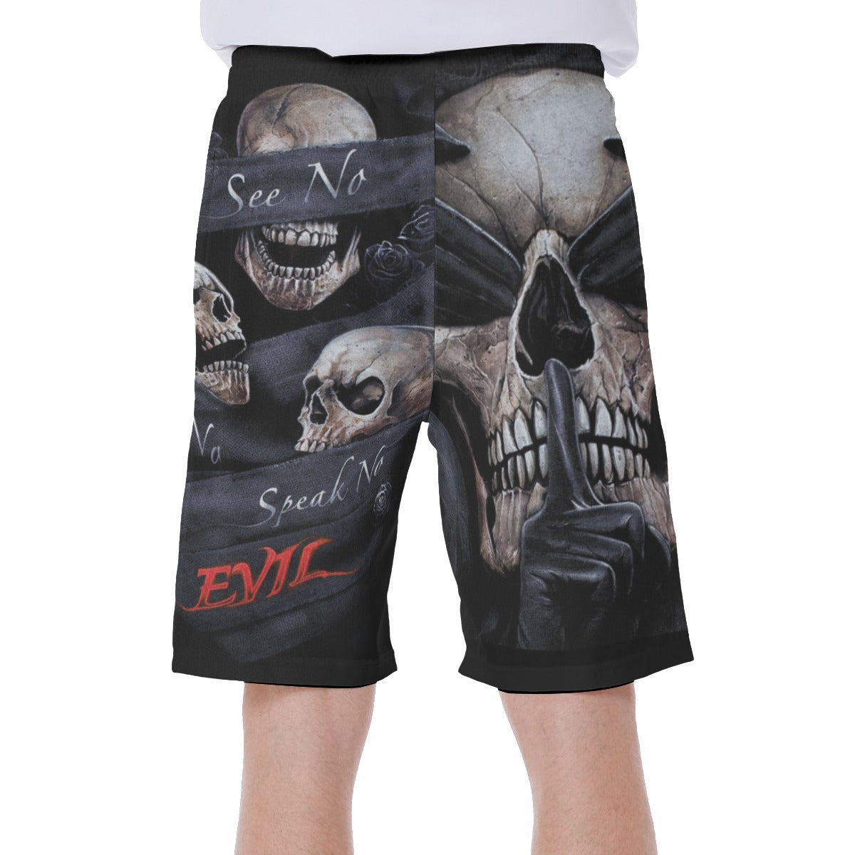 No see no hear no speak evils All-Over Print Men's Beach Shorts