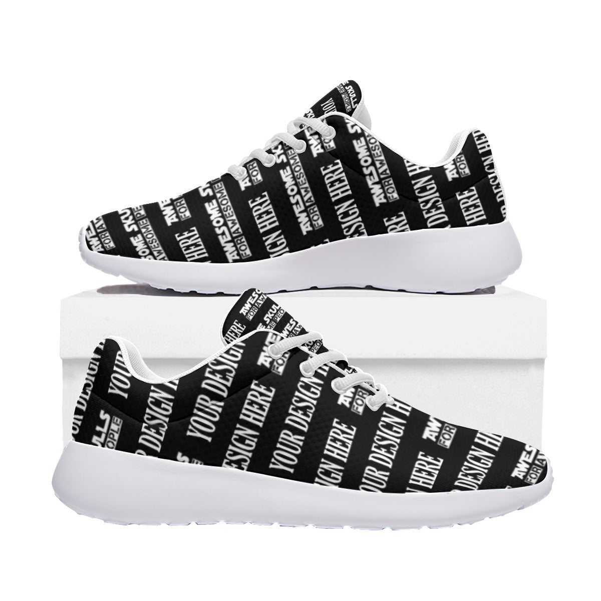 Custom Print on Demand POD Women's Platform Sneakers
