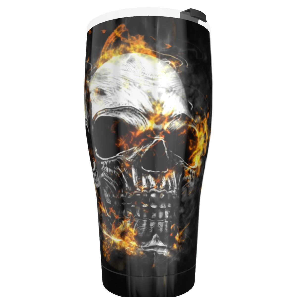 Flaming skull Tumbler 30oz