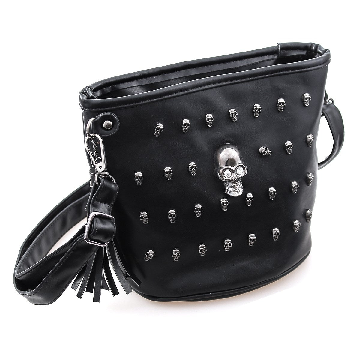 Fashion Shoulder Bags Skull Face Punk Rivet Messenger Bags