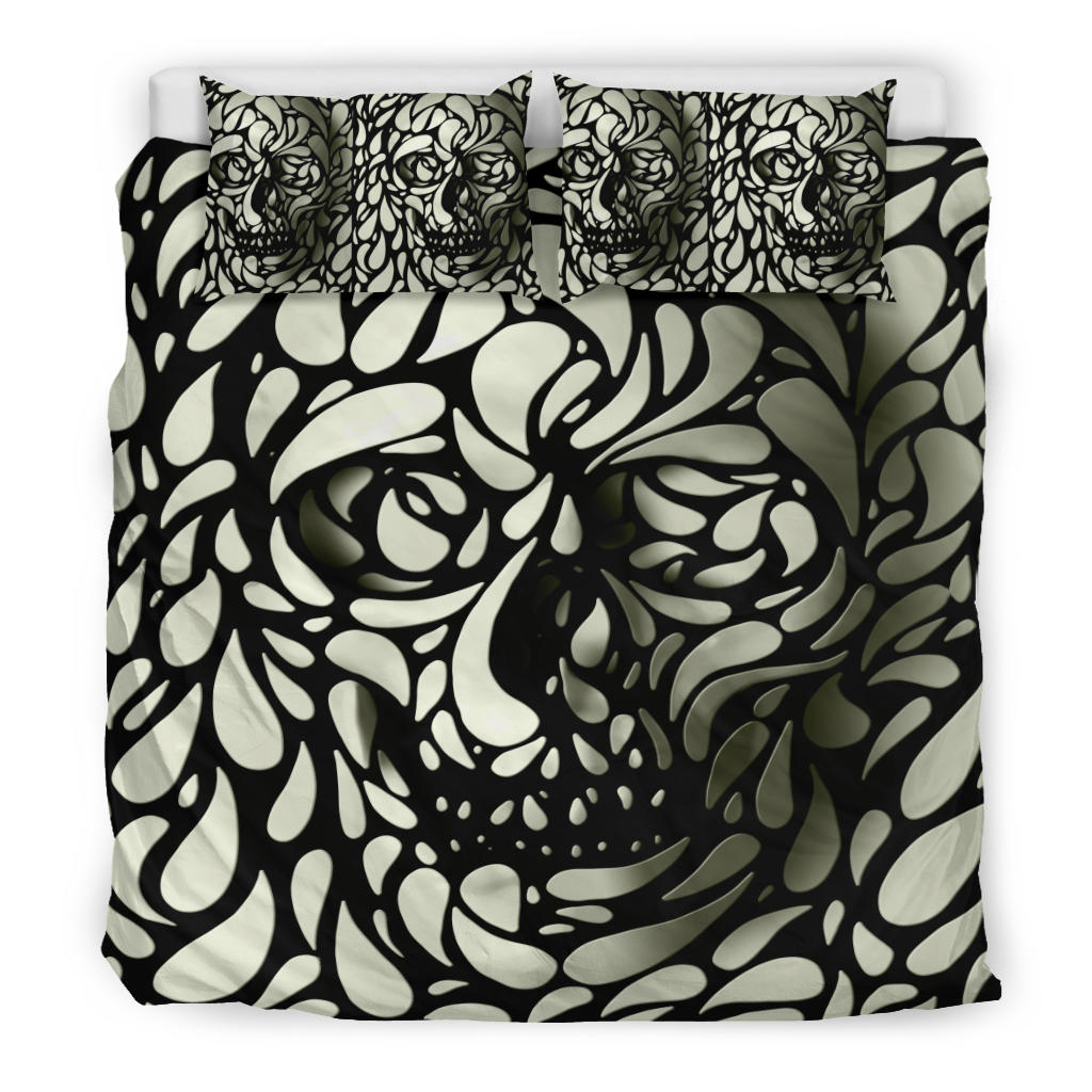 Set of 3pcs Skull duvet covers bedding