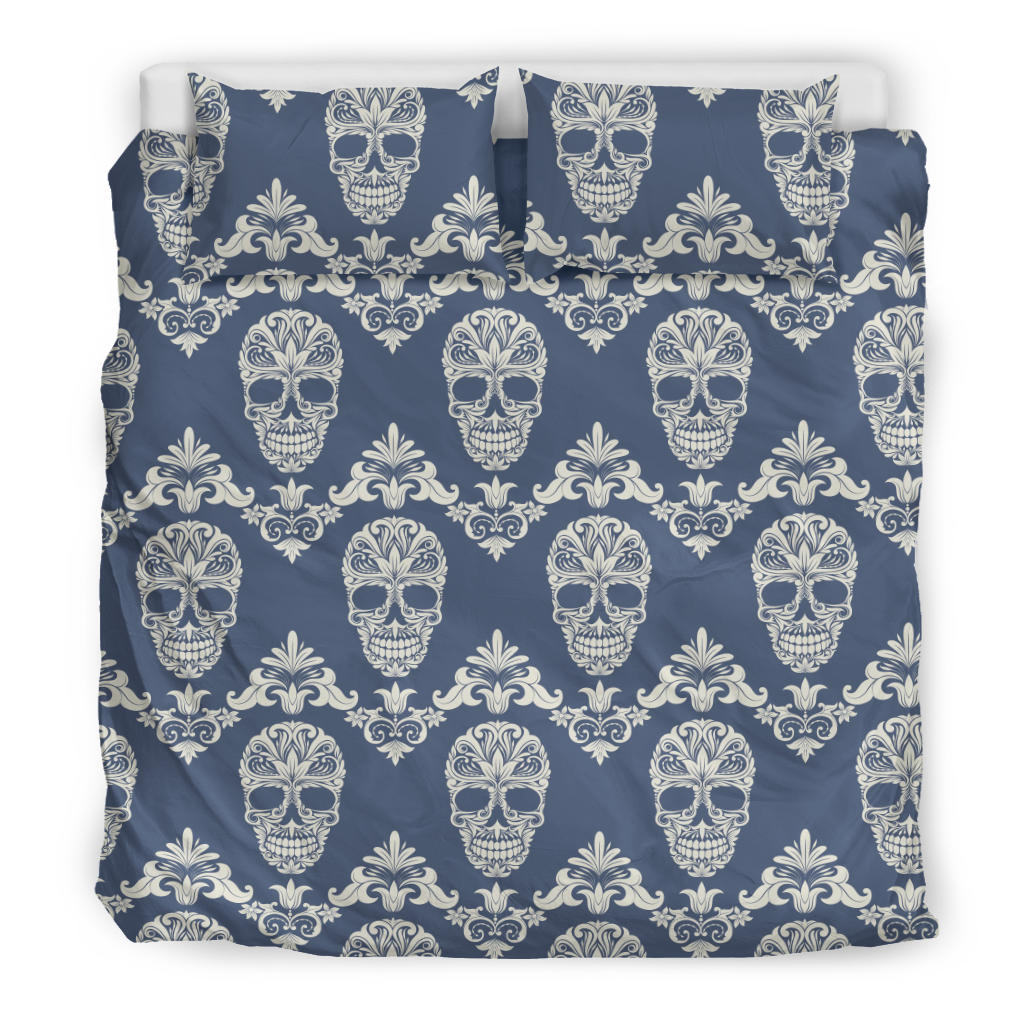 Sugar skull day of the dead bedding duvet cover