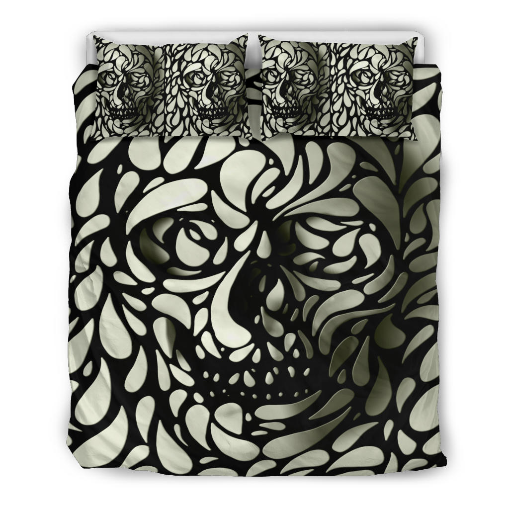 Set of 3pcs Skull duvet covers bedding