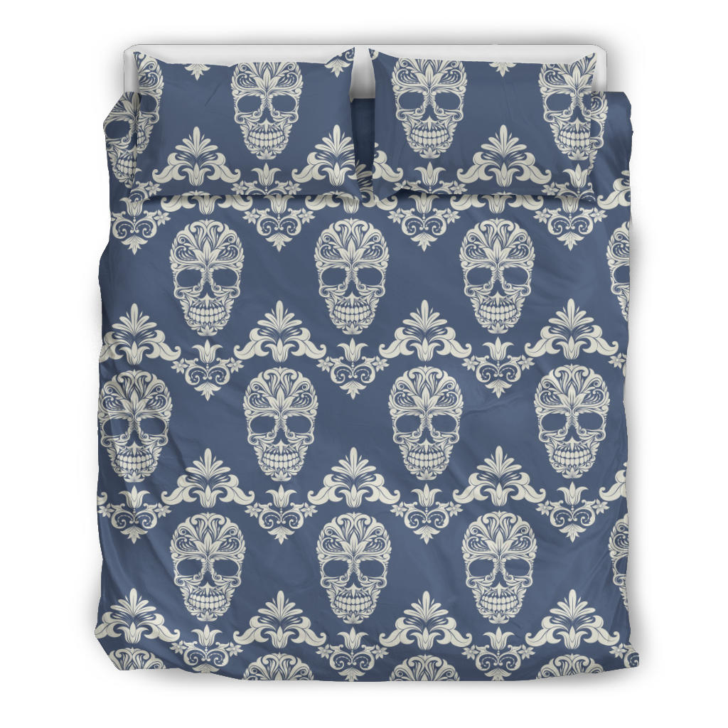 Sugar skull day of the dead bedding duvet cover