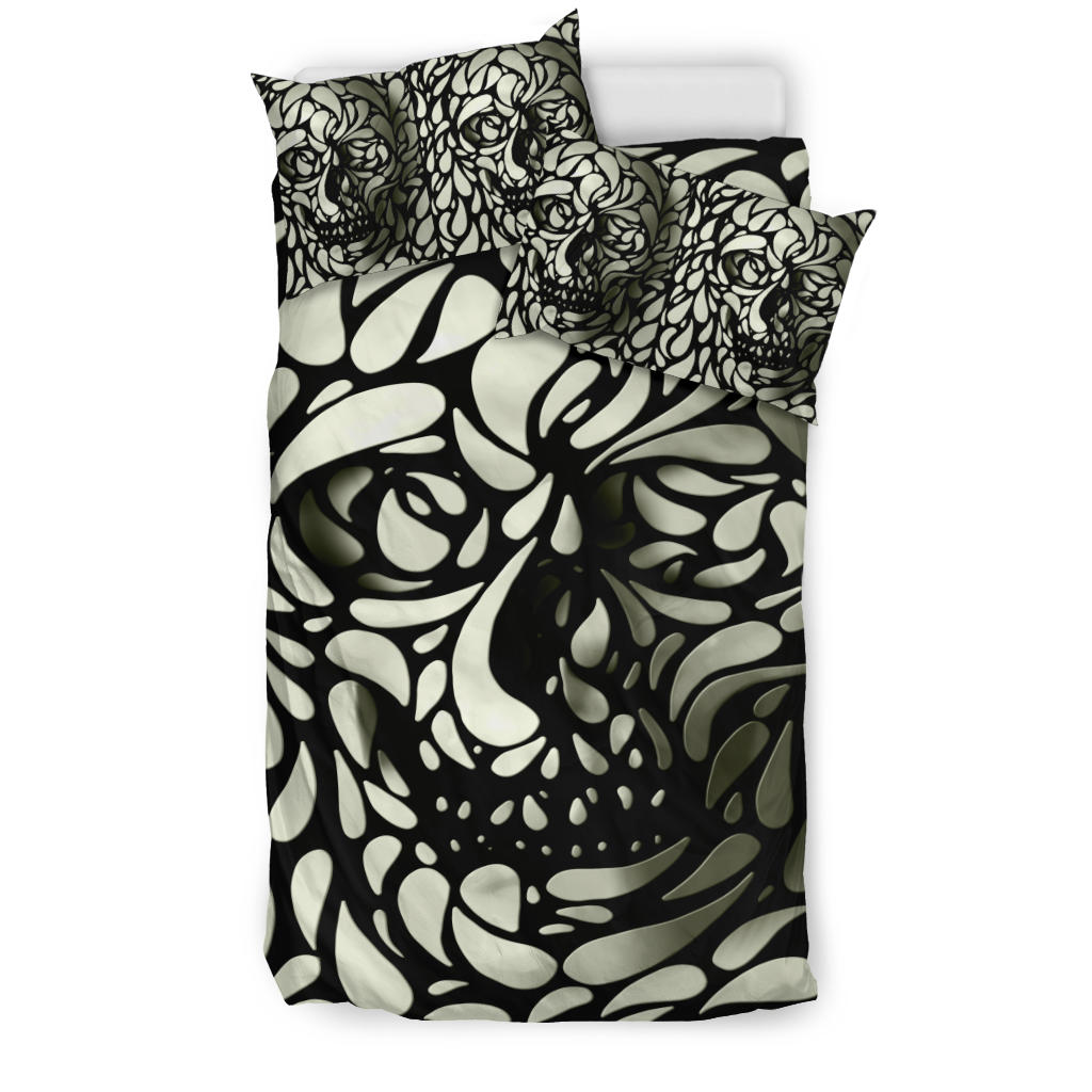 Set of 3pcs Skull duvet covers bedding