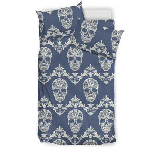 Sugar skull day of the dead bedding duvet cover