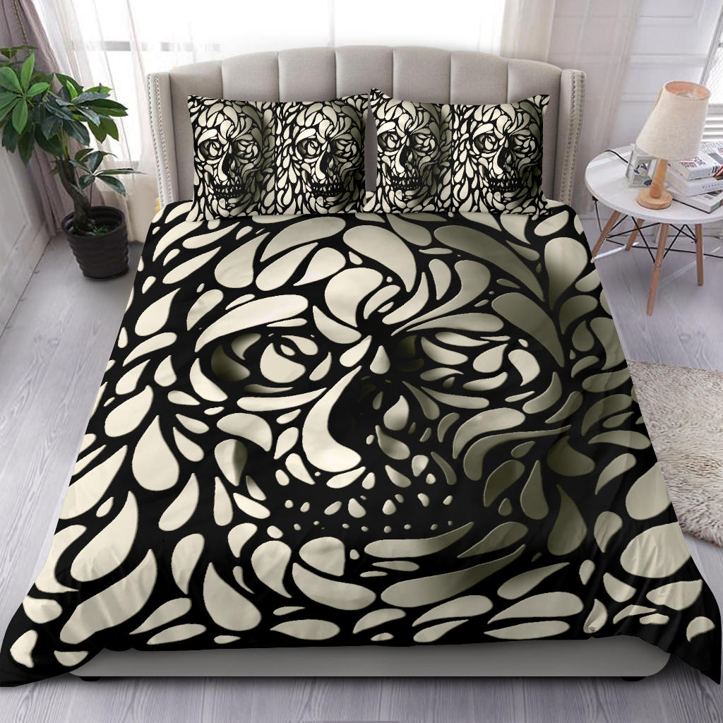 Set of 3pcs Skull duvet covers bedding