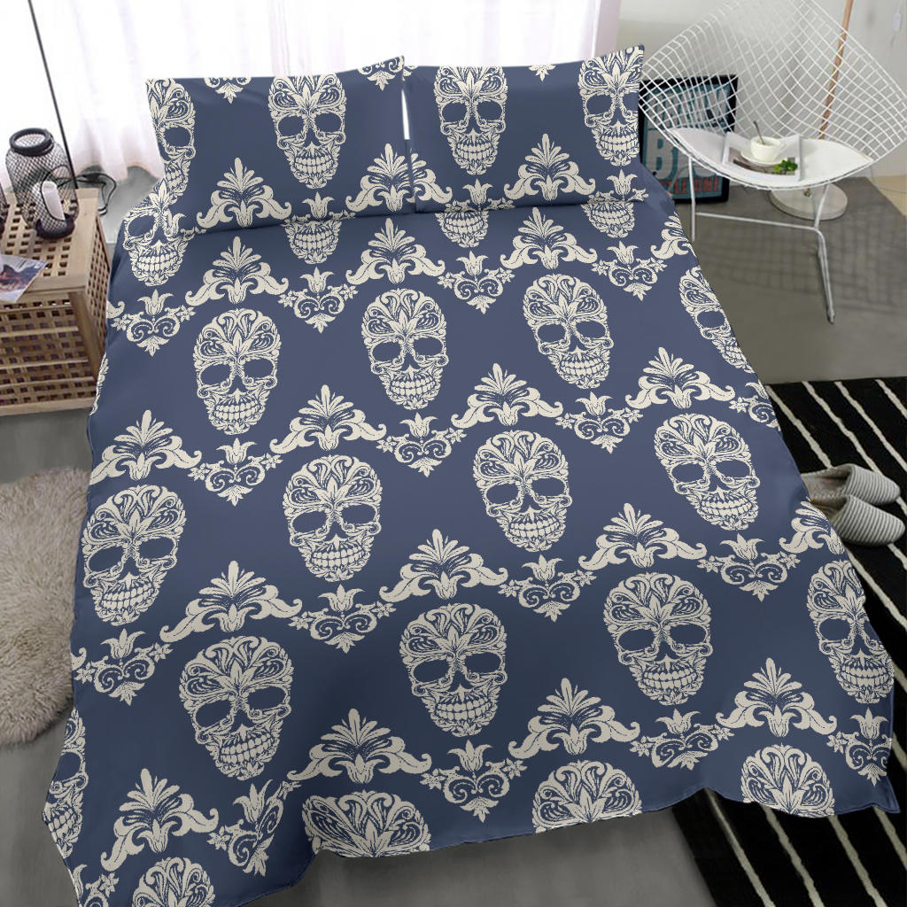 Sugar skull day of the dead bedding duvet cover