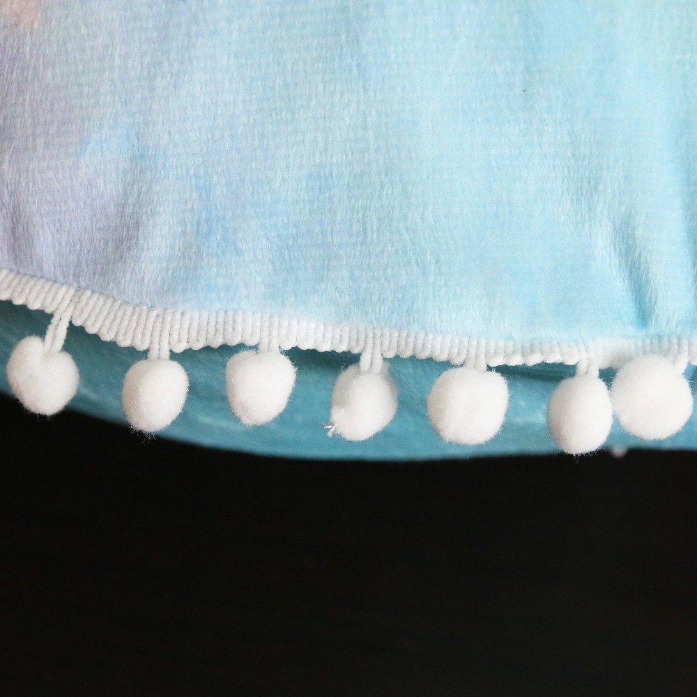 Sugar skull round pillow case