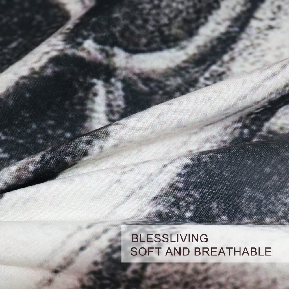 BlessLiving Gothic Skull Bedding Set Retro Butterfly Rose Comforter Cover Black White Skeleton Bedspread Vintage Duvet Cover