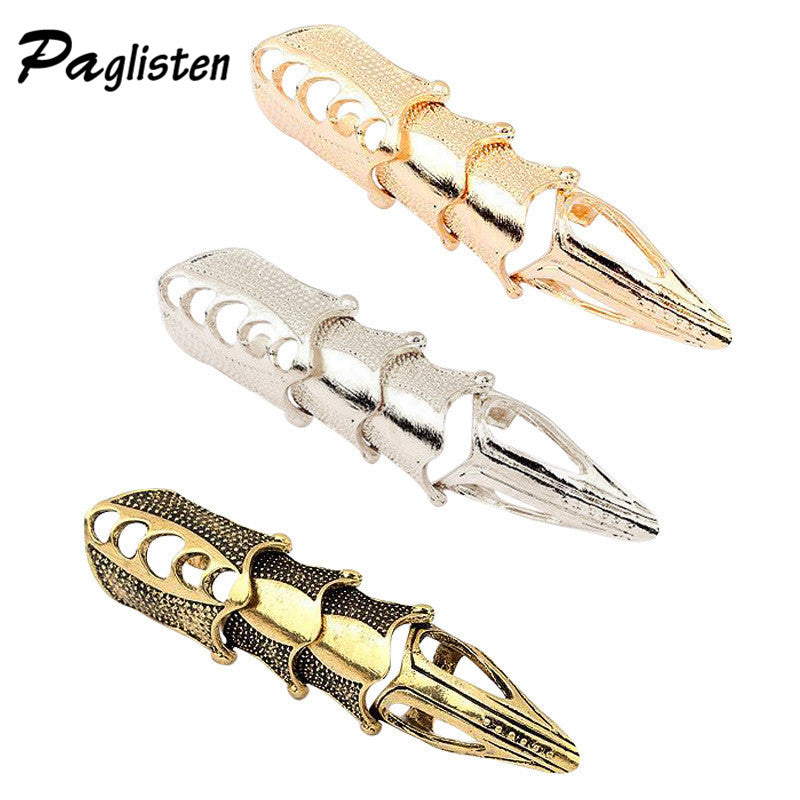 Unisex Cute but Stylish Gothic Punk Joint Knuckle Full Finger Claw Ring