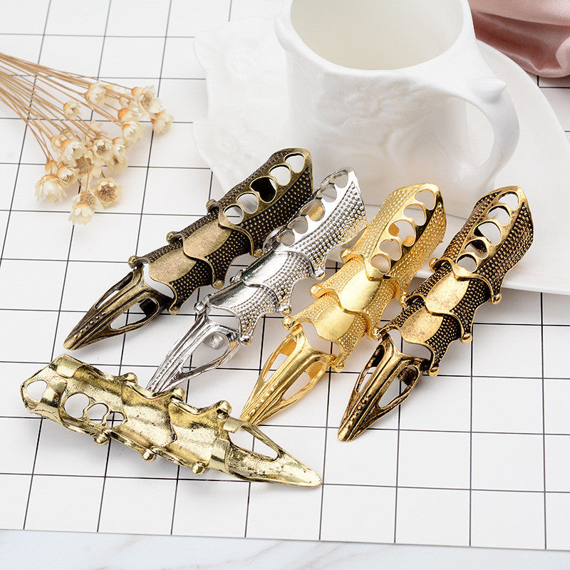 Unisex Cute but Stylish Gothic Punk Joint Knuckle Full Finger Claw Ring