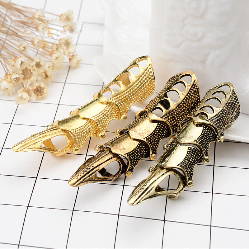 Unisex Cute but Stylish Gothic Punk Joint Knuckle Full Finger Claw Ring