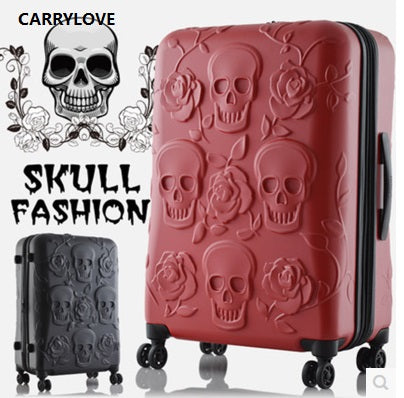 High quality Extra large volume Skull Luggage 19/25/29 inch