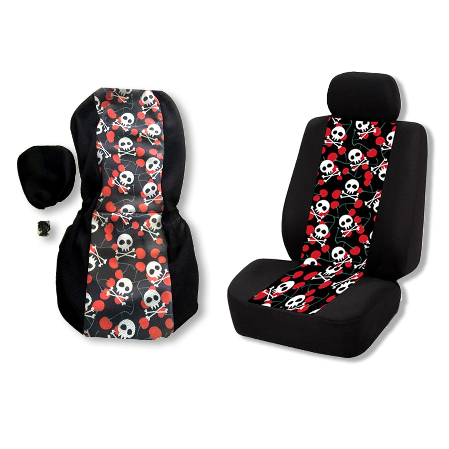 Car Seat Covers Skull printing Pattern Auto Seat Cover