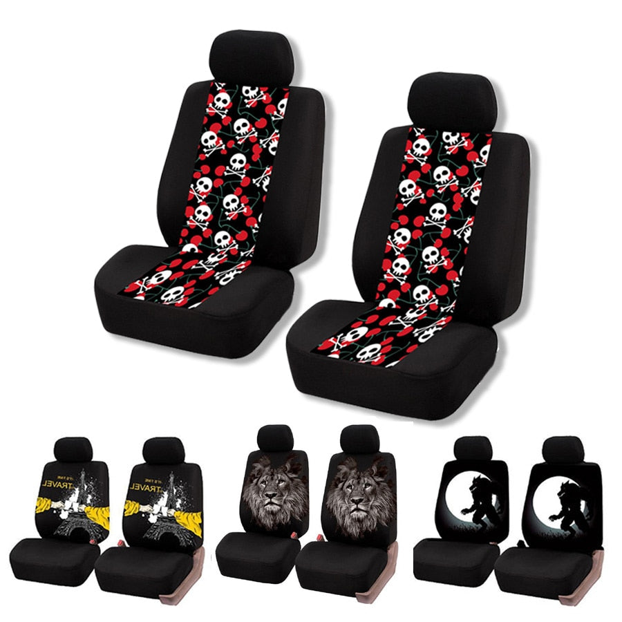 Car Seat Covers Skull printing Pattern Auto Seat Cover