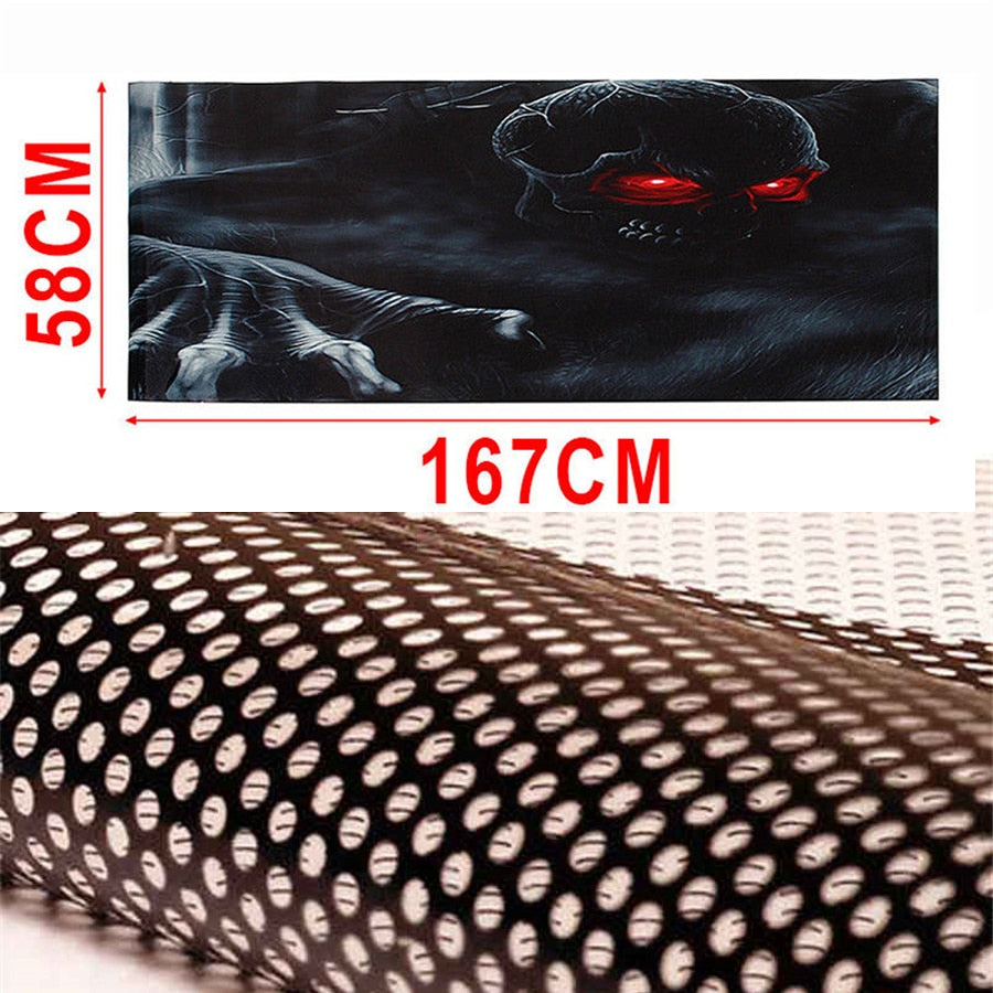 Car Sticker Horror Skull Tailgate Pattern Decal Halloween