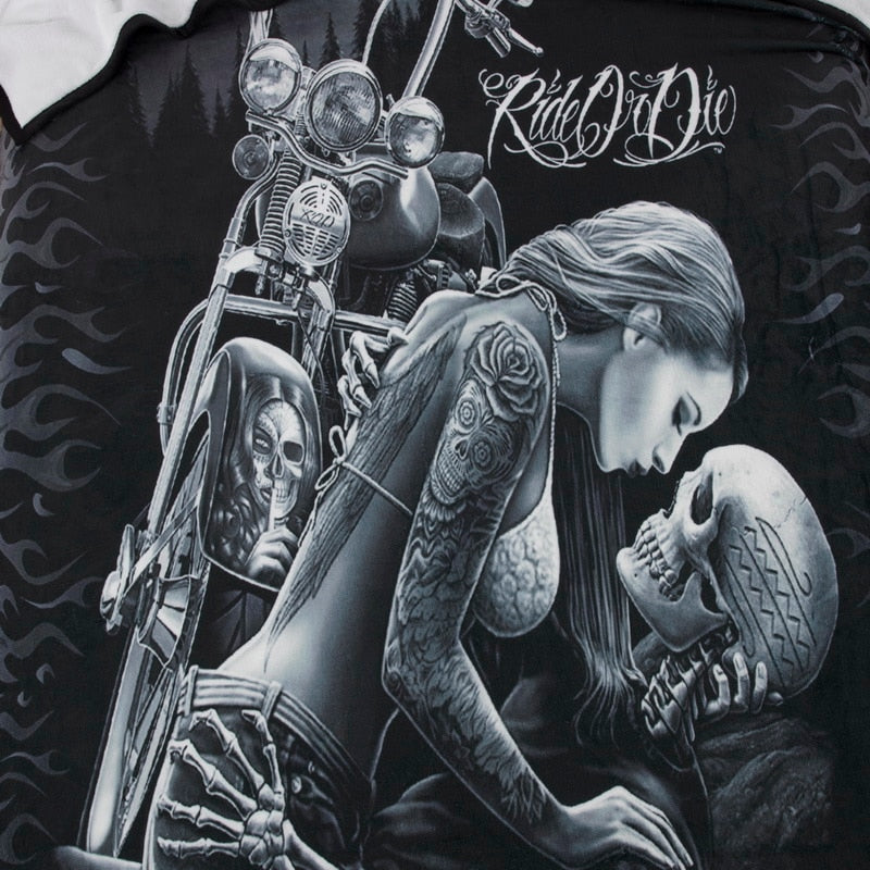 Beauty Skull Thick Blanket Soft Fleece Throw Blankets For Beds Adults Bedding Cover Bedspread 150*200cm Sofa Decor