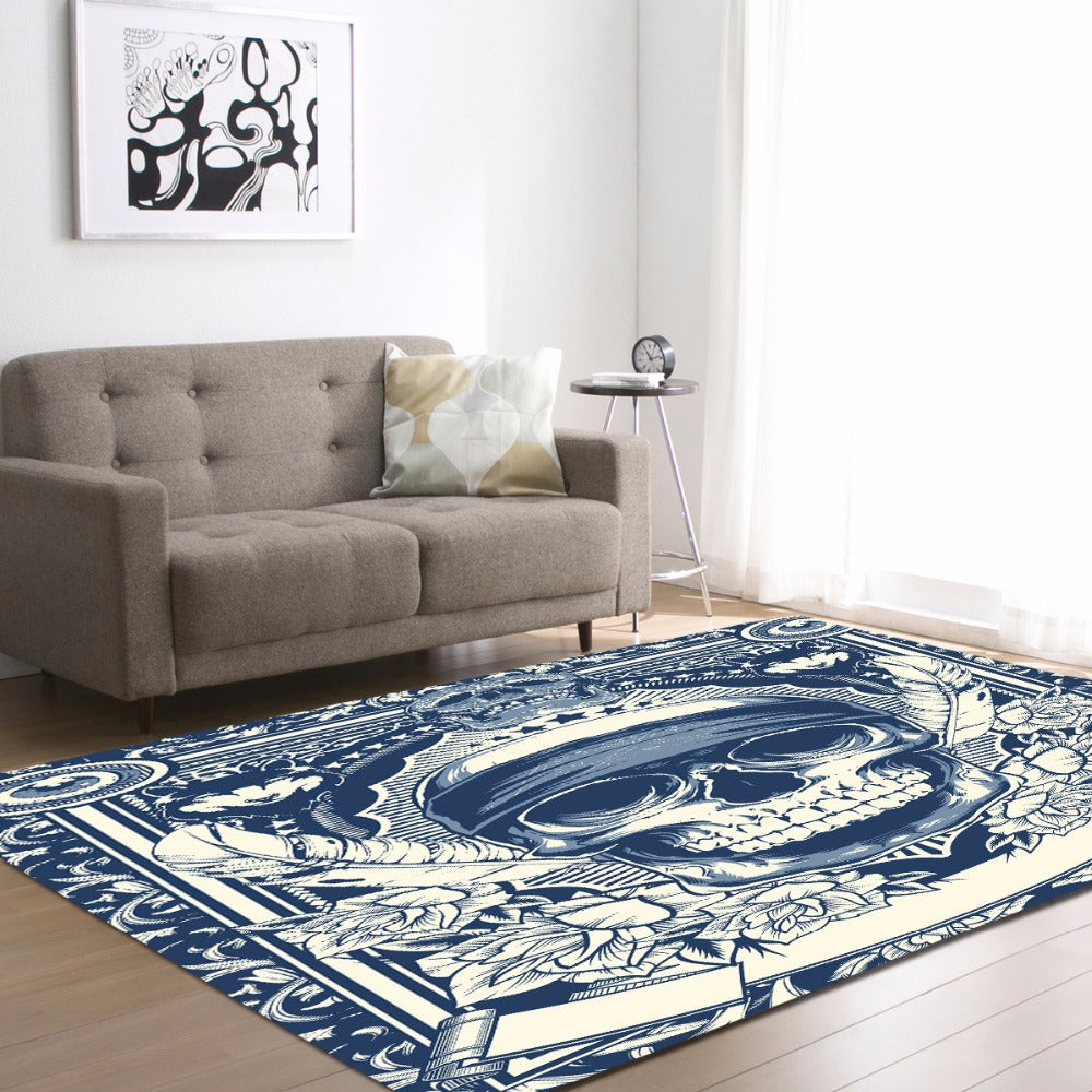 Creative Europe Type 3D Sugar Skull Carpet Hallway Doormat Anti