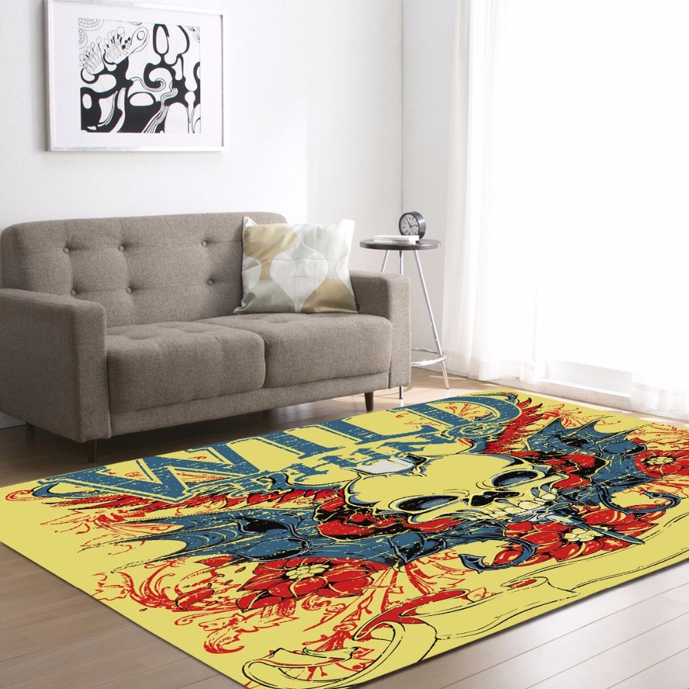 Creative Europe Type 3D Sugar Skull Carpet Hallway Doormat Anti