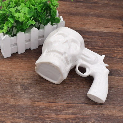 Creative stainless steel skull cup mechanical gear beer glass bar