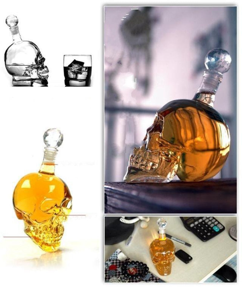 Crystal Head Vodka Bottle Skull Head Bottles Creative Gothic Wine Cup