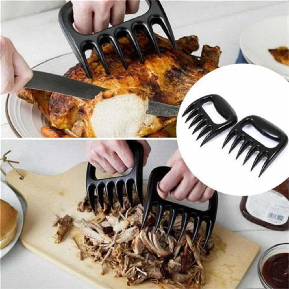 1Pair Bear Paws Claws Meat Handler Forks Tongs Pull Shred Pork Roasting Fork Barbecue Accessories Garden Hand Tools Fork