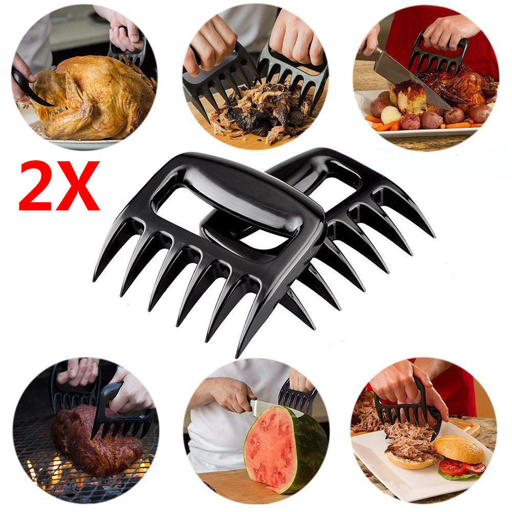 1Pair Bear Paws Claws Meat Handler Forks Tongs Pull Shred Pork Roasting Fork Barbecue Accessories Garden Hand Tools Fork