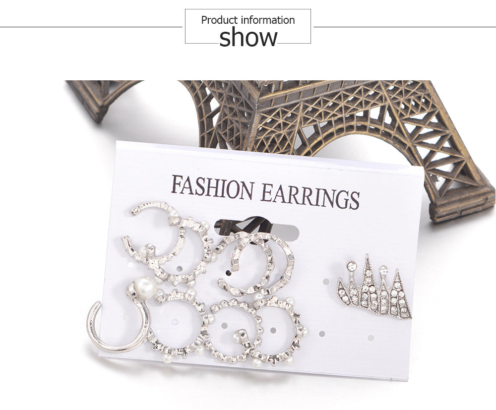 Earrings For Women Wedding Statement Boho Pearl Earrings Jewelry Silver Ear Cuff Clip Earrings brincos