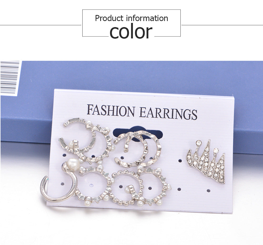 Earrings For Women Wedding Statement Boho Pearl Earrings Jewelry Silver Ear Cuff Clip Earrings brincos