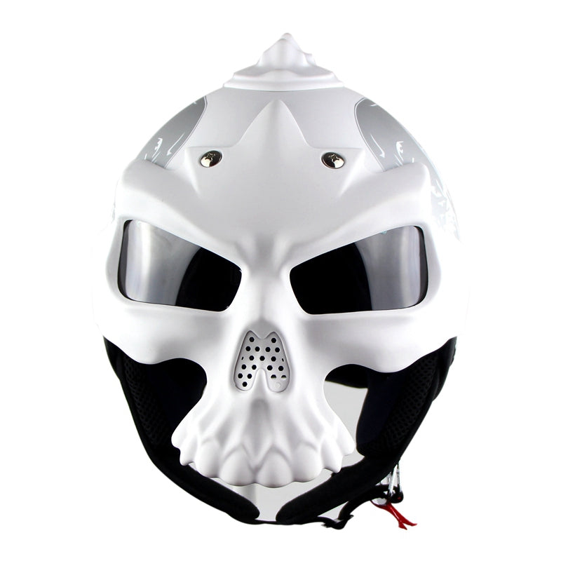 Skull Motorcycle helmet Retro half face helmets Motorbike Capacete Moto Cascos Street Riding