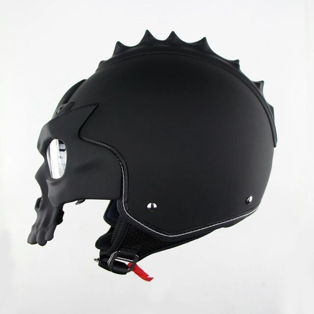 Skull Motorcycle helmet Retro half face helmets Motorbike Capacete Moto Cascos Street Riding
