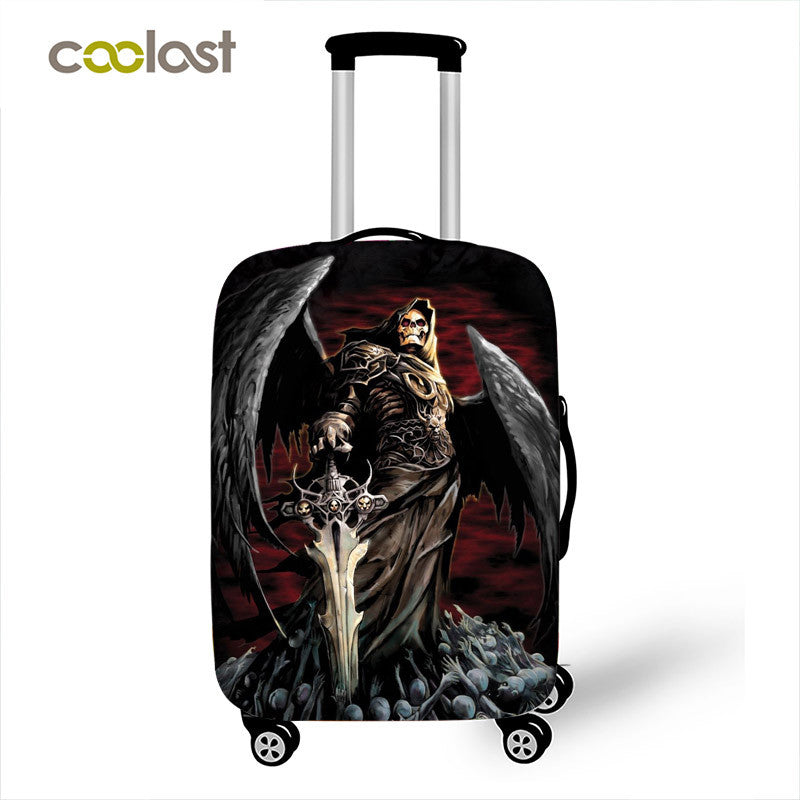 Dark Gothic Skull / Beauty Luggage Protective Cover Waterproof