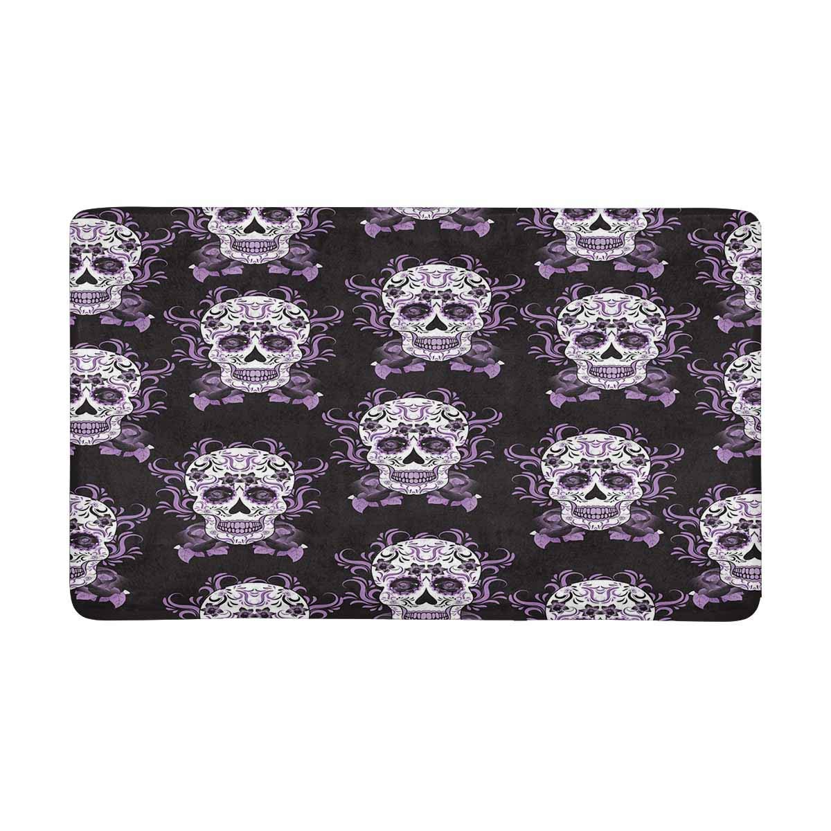 Day of The Dead Festival in Mexico Sugar Skull Indoor Doormat