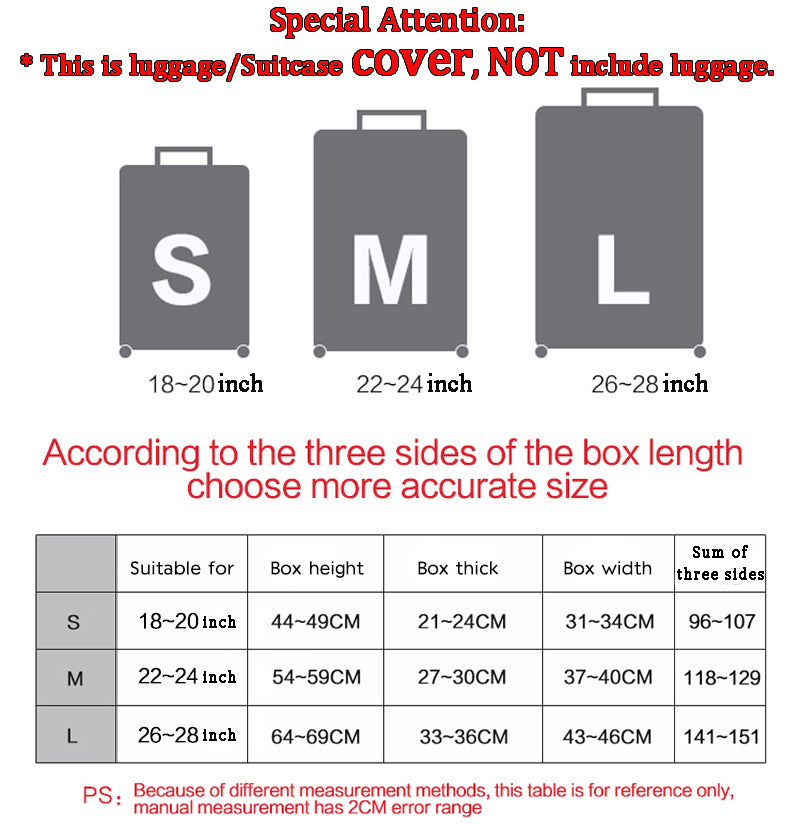 Death Angel Skull / Grim Reaper Luggage Protective Covers Elastic Travel Accessories Trolley Suitcase Dust Cover For 18-28 inch