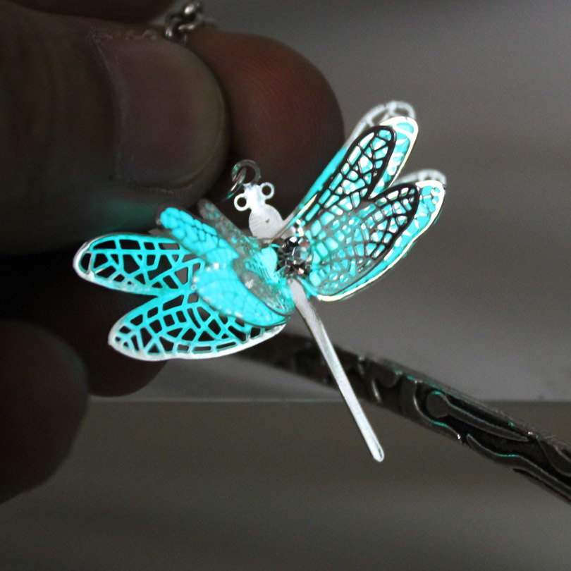 Dragonfly bookmark GLOW in the DARK fashion classics Sun moon and Stars Three layer handmade metal alloy bookmark 123*23MM