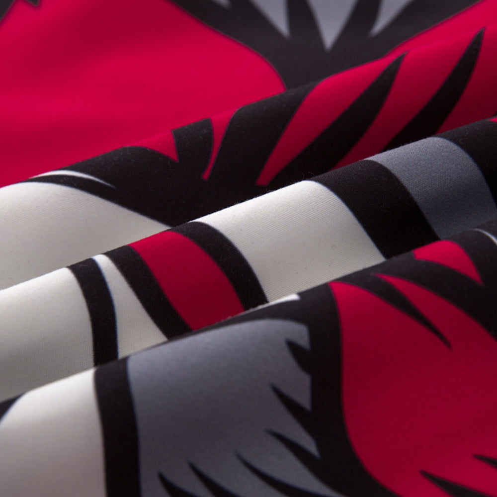 Bedding Set 3D sugar Duvet cover Pillowcase Style  Black&RED Skull