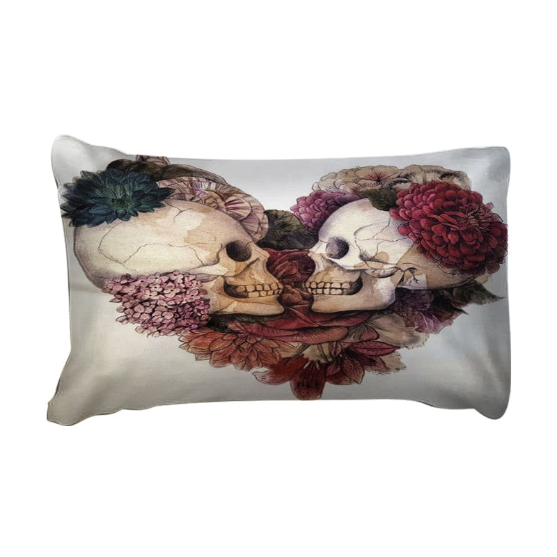 Duvet Cover skull heart 3D Digital Printing Bedding Sets twin full queen king size