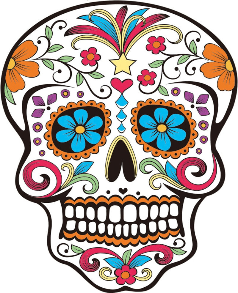 skull beach towel Round Beach Towel Large