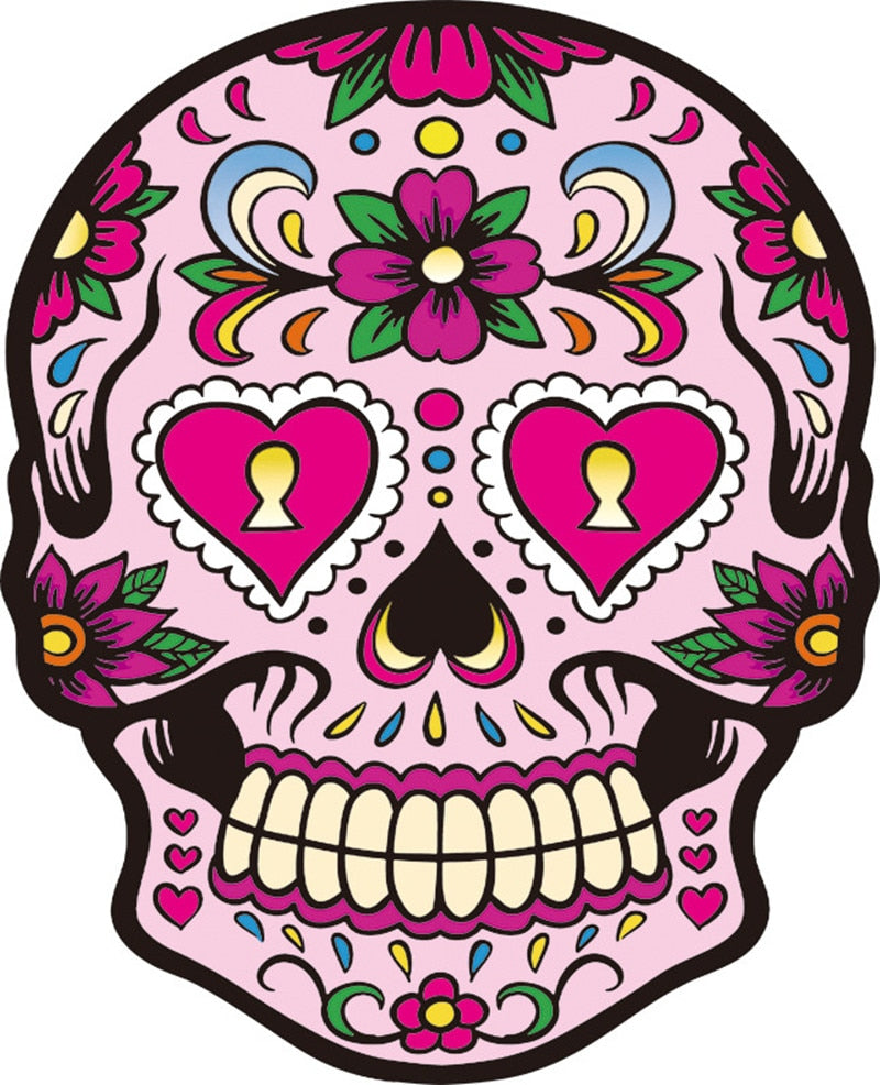 skull beach towel Round Beach Towel Large