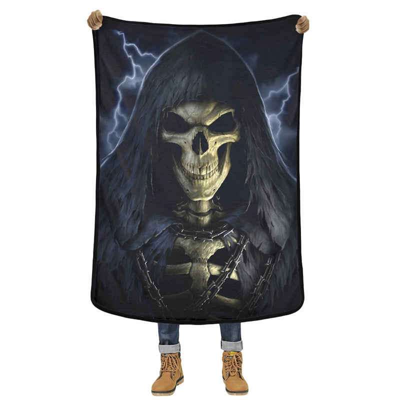 3D Blanket Clay Sculpture Skull 3D Quality Cover Comfortable Air Conditioning Soft Warm Thin Towel Blankets