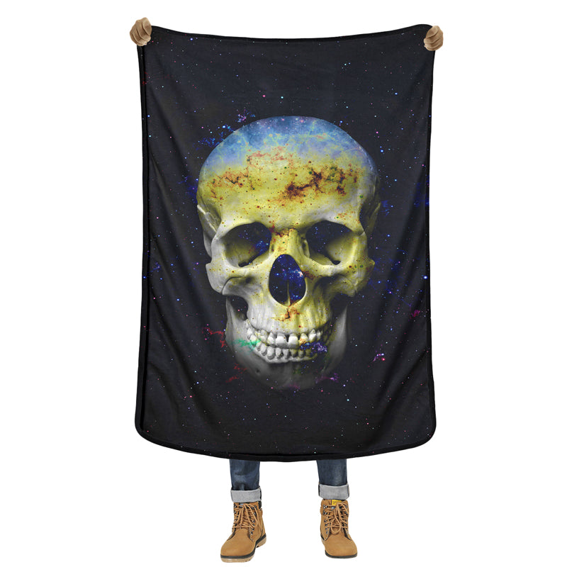 3D Blanket Clay Sculpture Skull 3D Quality Cover Comfortable Air Conditioning Soft Warm Thin Towel Blankets