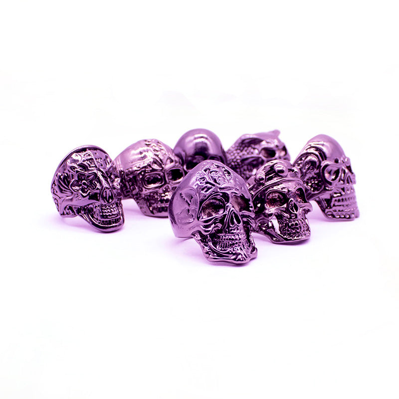 12pcs Skull Skeleton Gothic Biker Rings Men's Rock Punk Ring Party Favor Jewelry lots