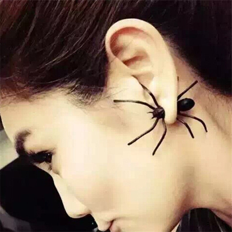 Stud Earrings For Women Feather Tassel Cat Star Spider Brincos Ear Cuff Fashion Jewelry 2018