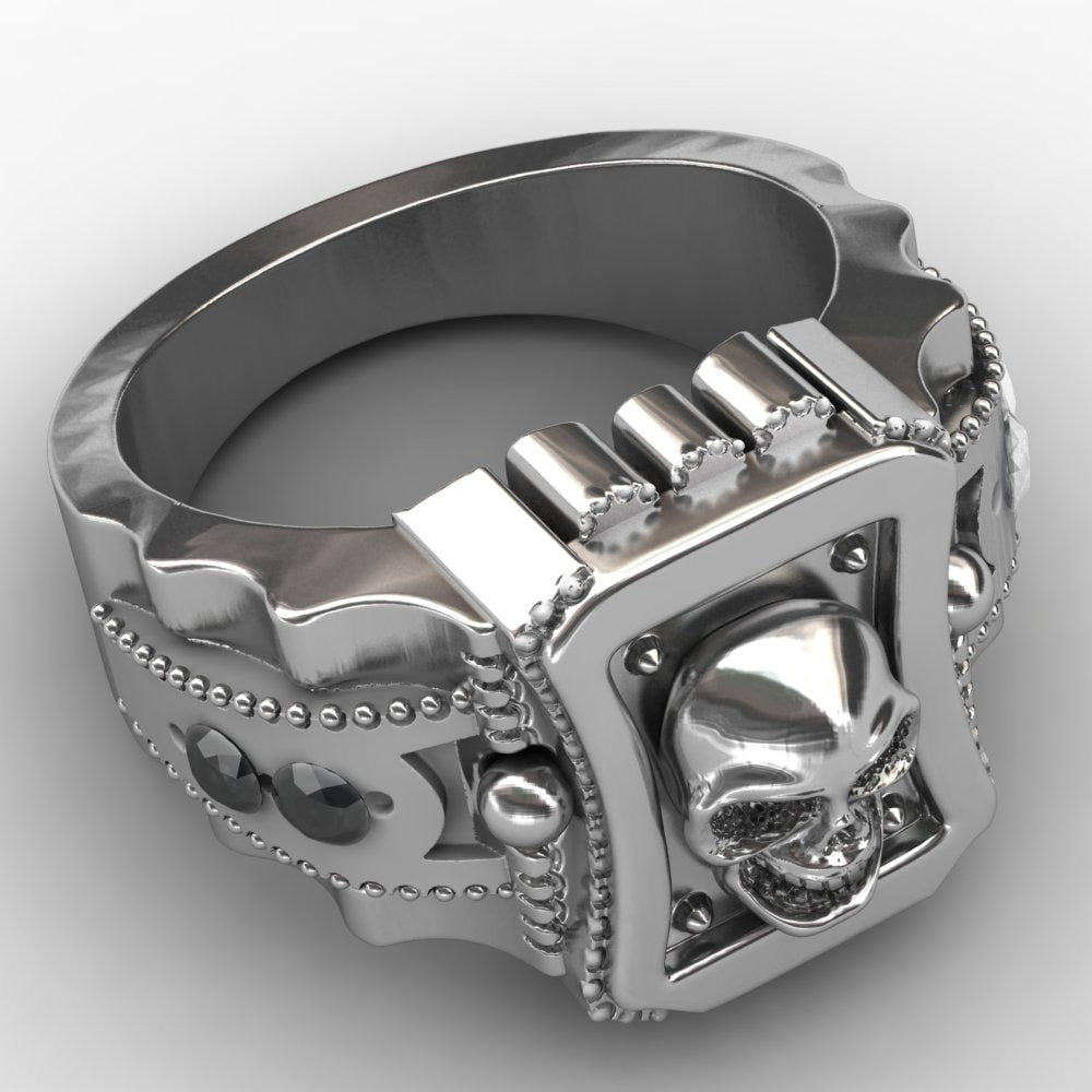 Skull Ring Zinc Alloy Punk Rock Rings Fashion