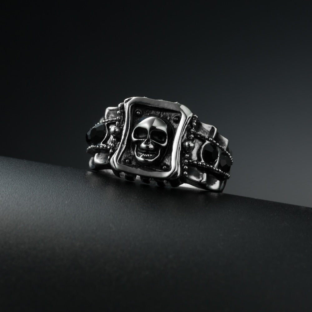 Skull Ring Zinc Alloy Punk Rock Rings Fashion