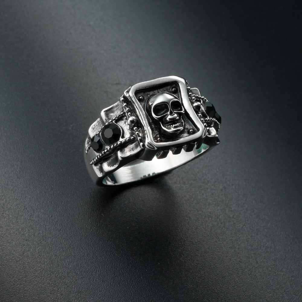 Skull Ring Zinc Alloy Punk Rock Rings Fashion